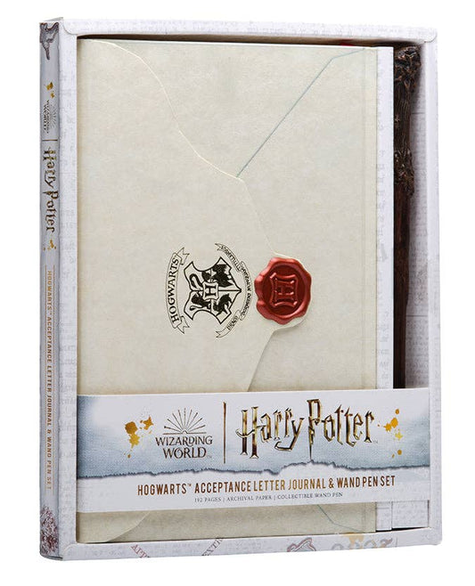 Harry Potter: Hogwarts Acceptance Letter Journal and  Wand Pen Set