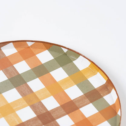Harvest Plaid Dinner Plate