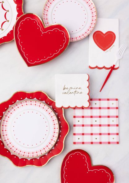 Valentine Heart Plates