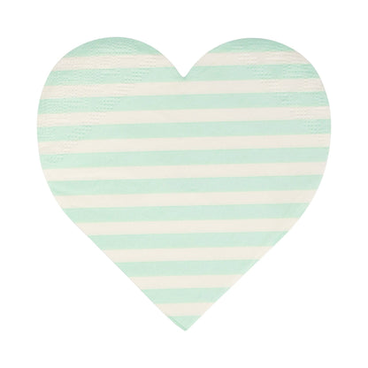 Striped Hearts Napkin Set