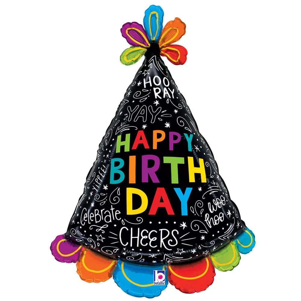 Birthday Hat Doodles Balloon - 31"