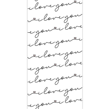 Paper Table Runner - I Love You