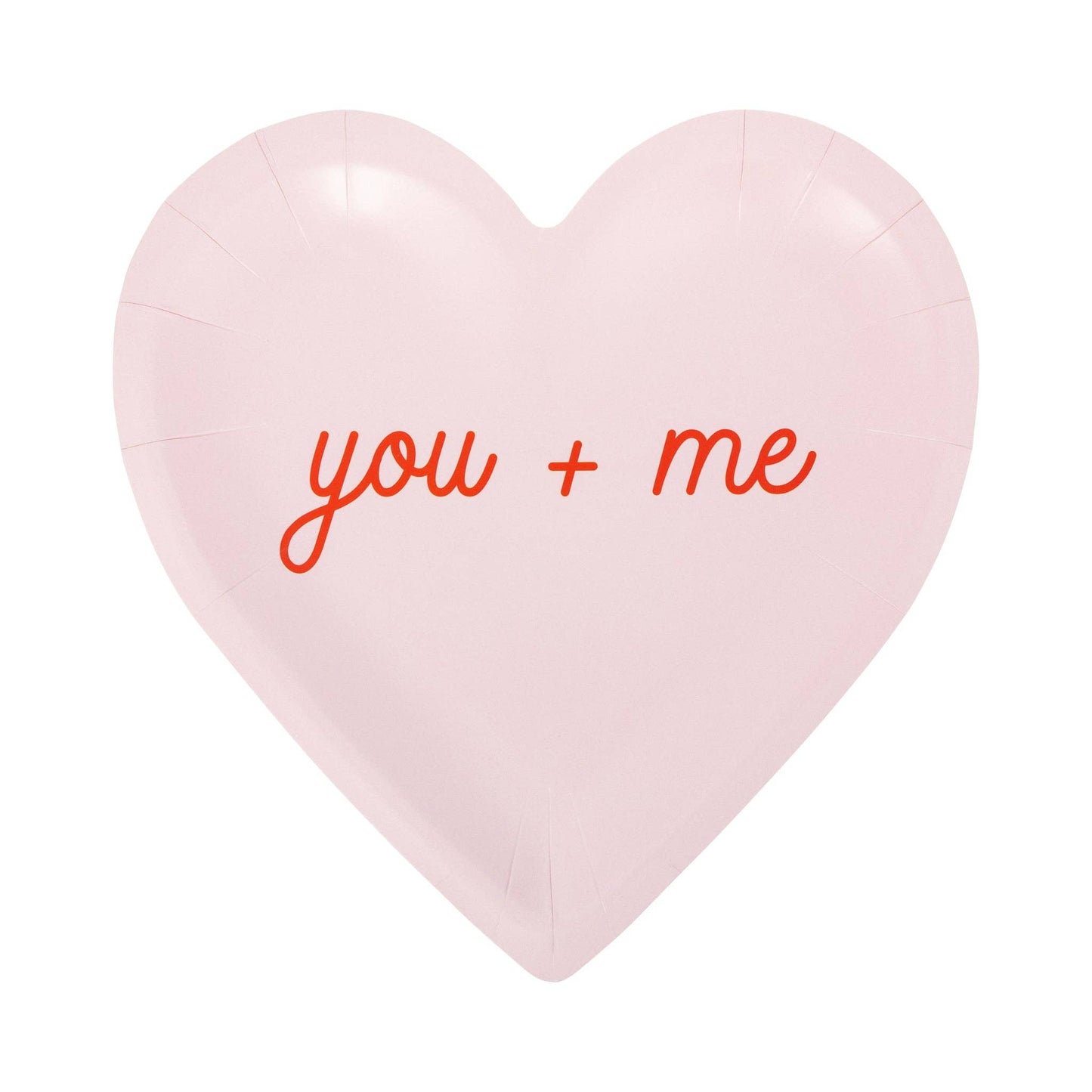 Conversation Heart Shaped Plate Set