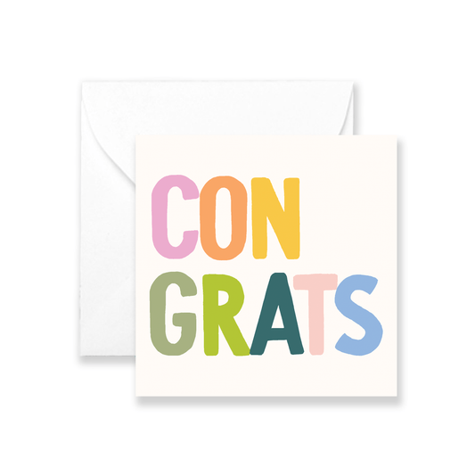 Congrats - Izzy Mini Greeting Card