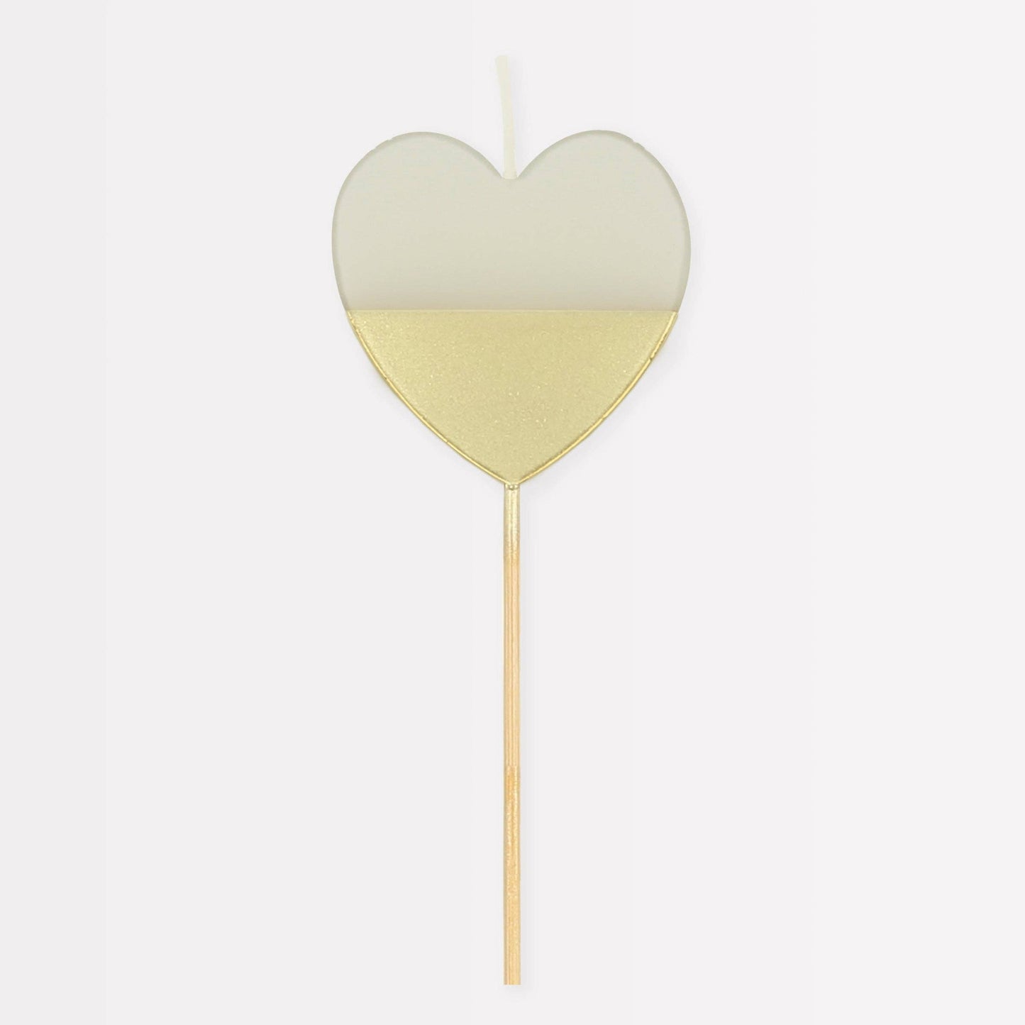 Gold Dipped Heart Candle