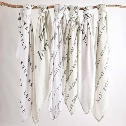 Swaddle Blanket - Wonderful Life: 70% Bamboo, 30% Cotton / 45" SQ