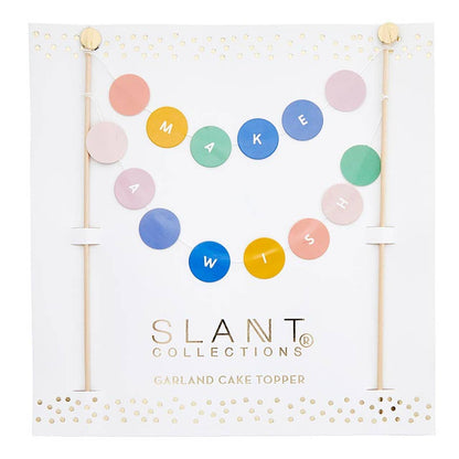Garland Cake Topper - Make a Wish