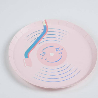 Pop Star Dance Party Vinyl Record Dessert Plates
