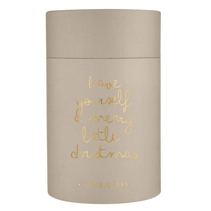 Merry Little Christmas - Stemless Wine Glass