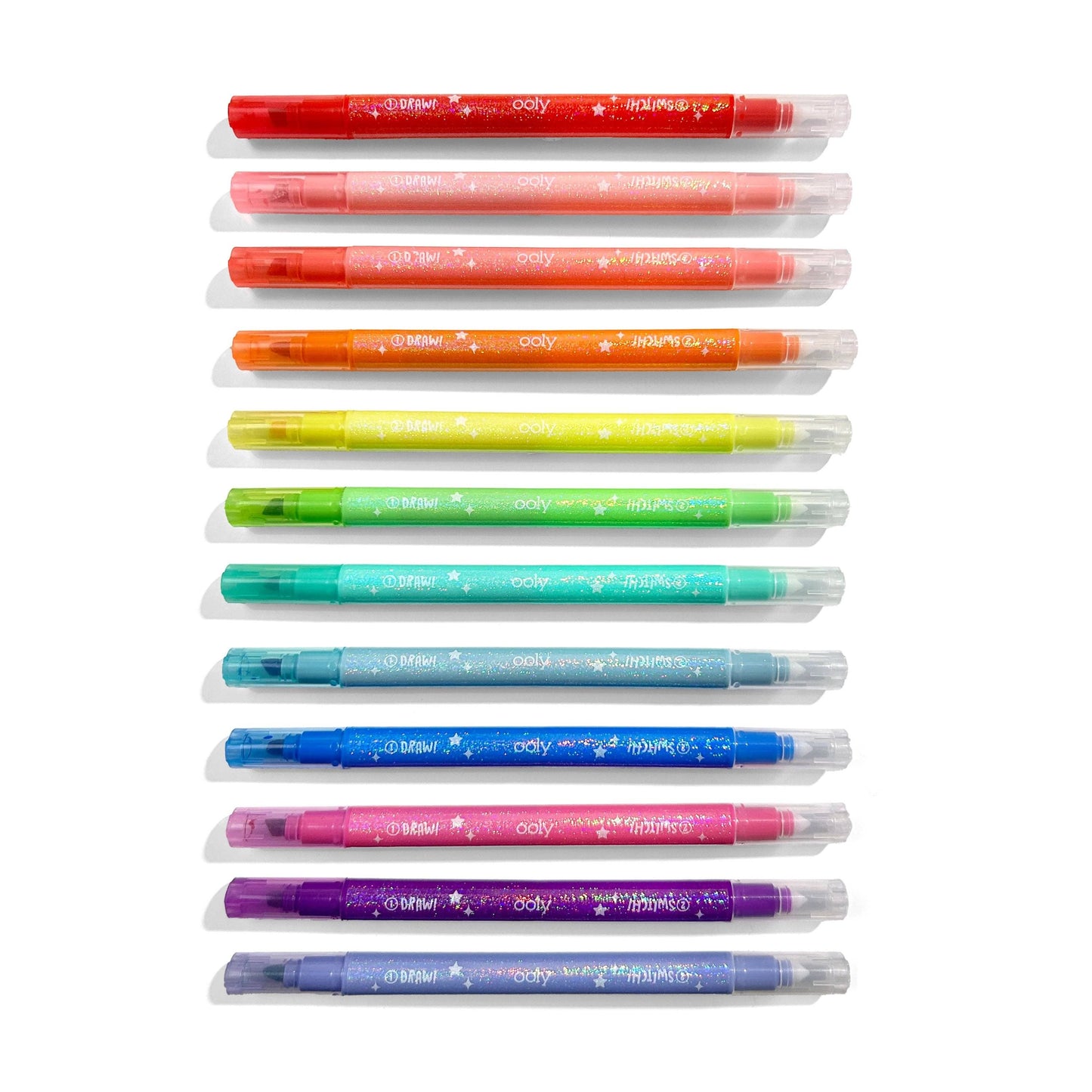 Switch-eroo! Sparkle Color Changing Markers - Set of 12