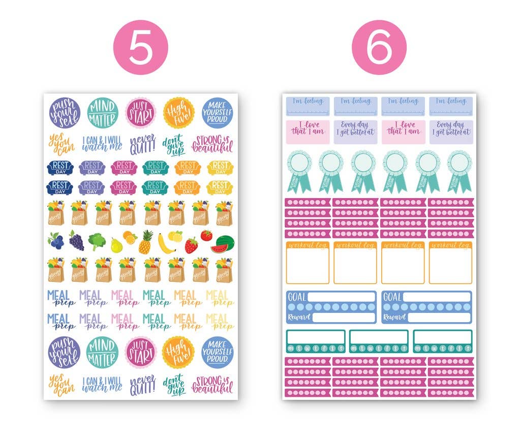 Fitness & Health Sticker Pack