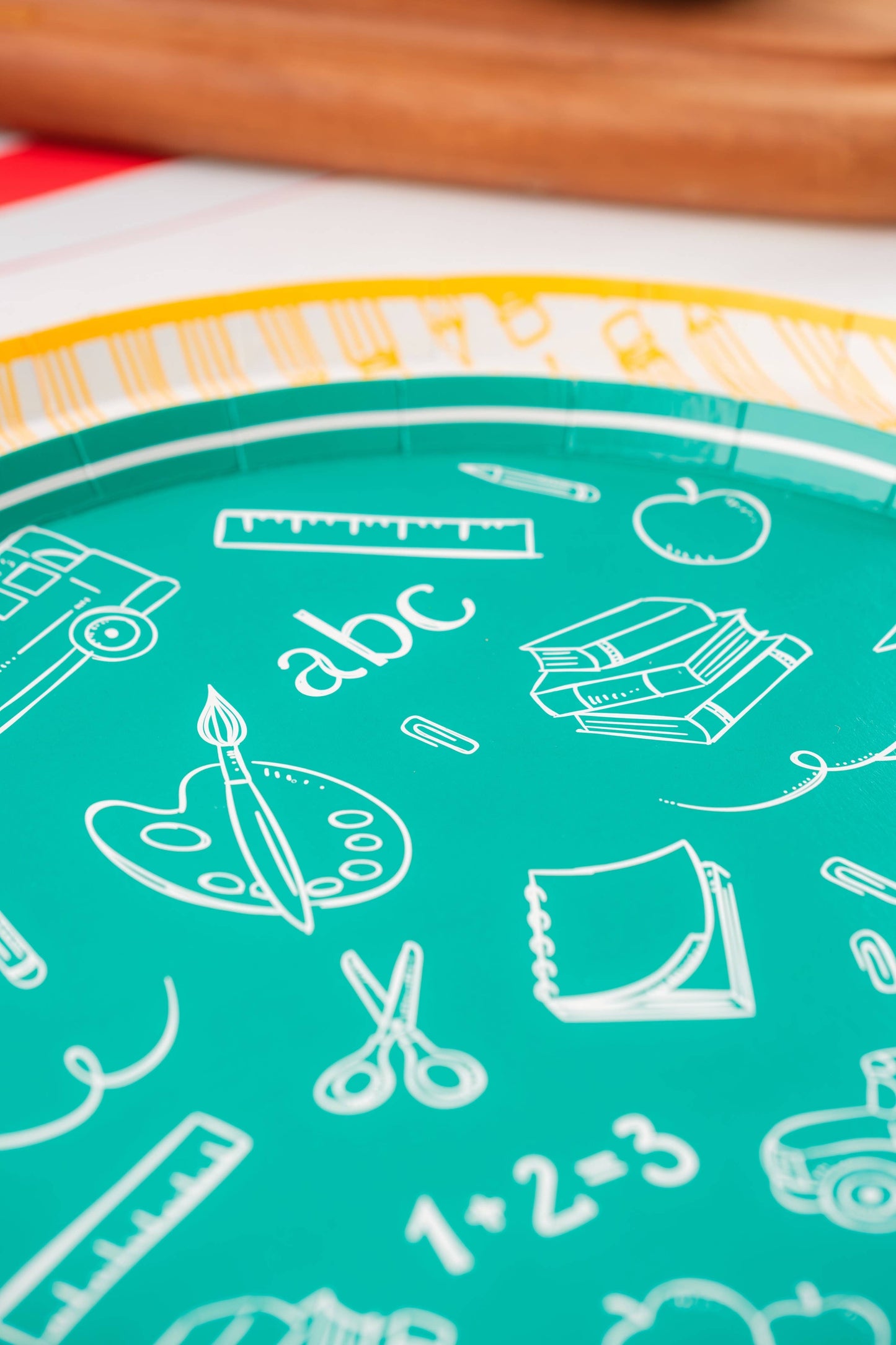 School Days Assorted Icon Dessert Plates