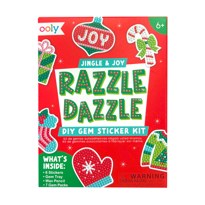 Mini Razzle Dazzle DIY Gem Sticker Kit - Jingle & Joy