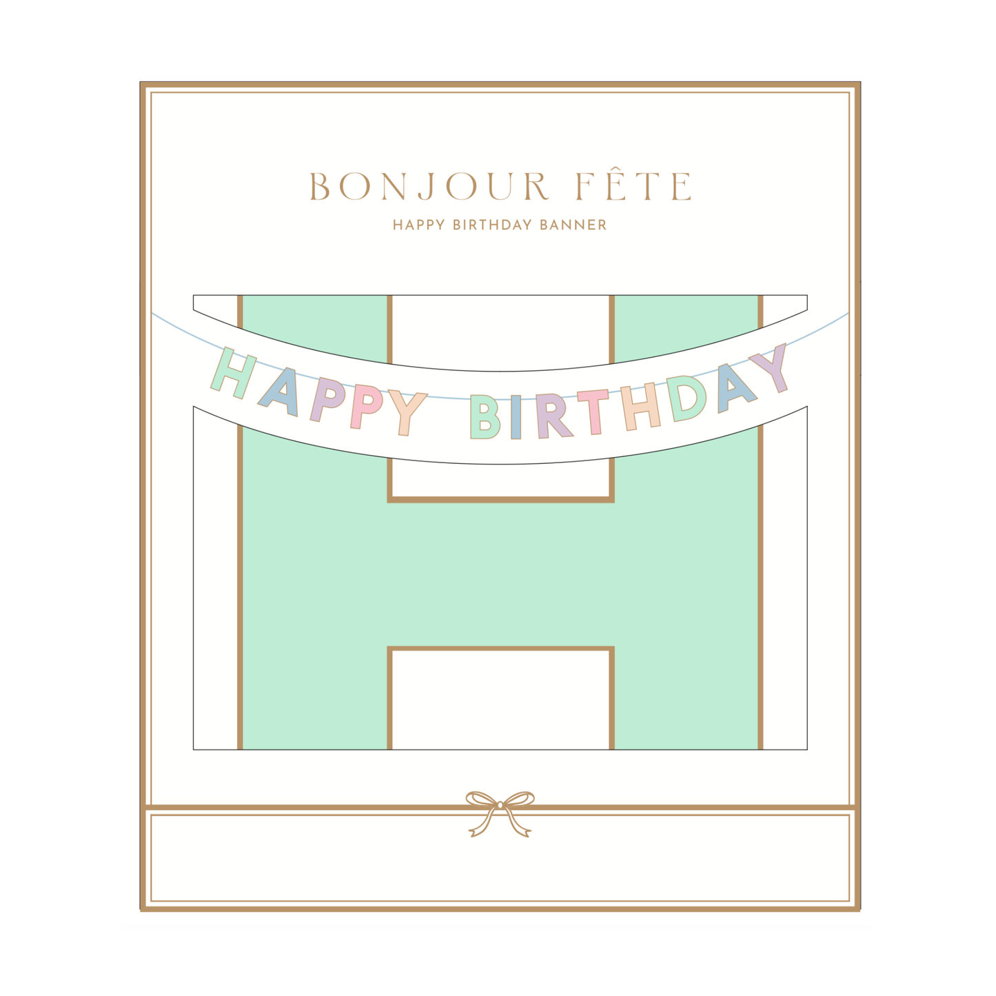 Pastel Happy Birthday Signature Banner