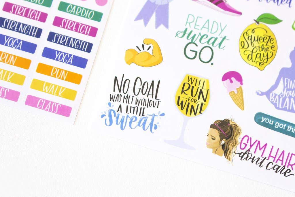 Fitness & Health Sticker Pack