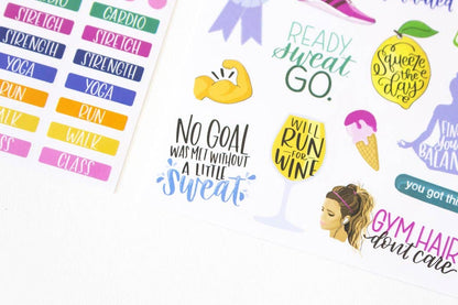 Fitness & Health Sticker Pack
