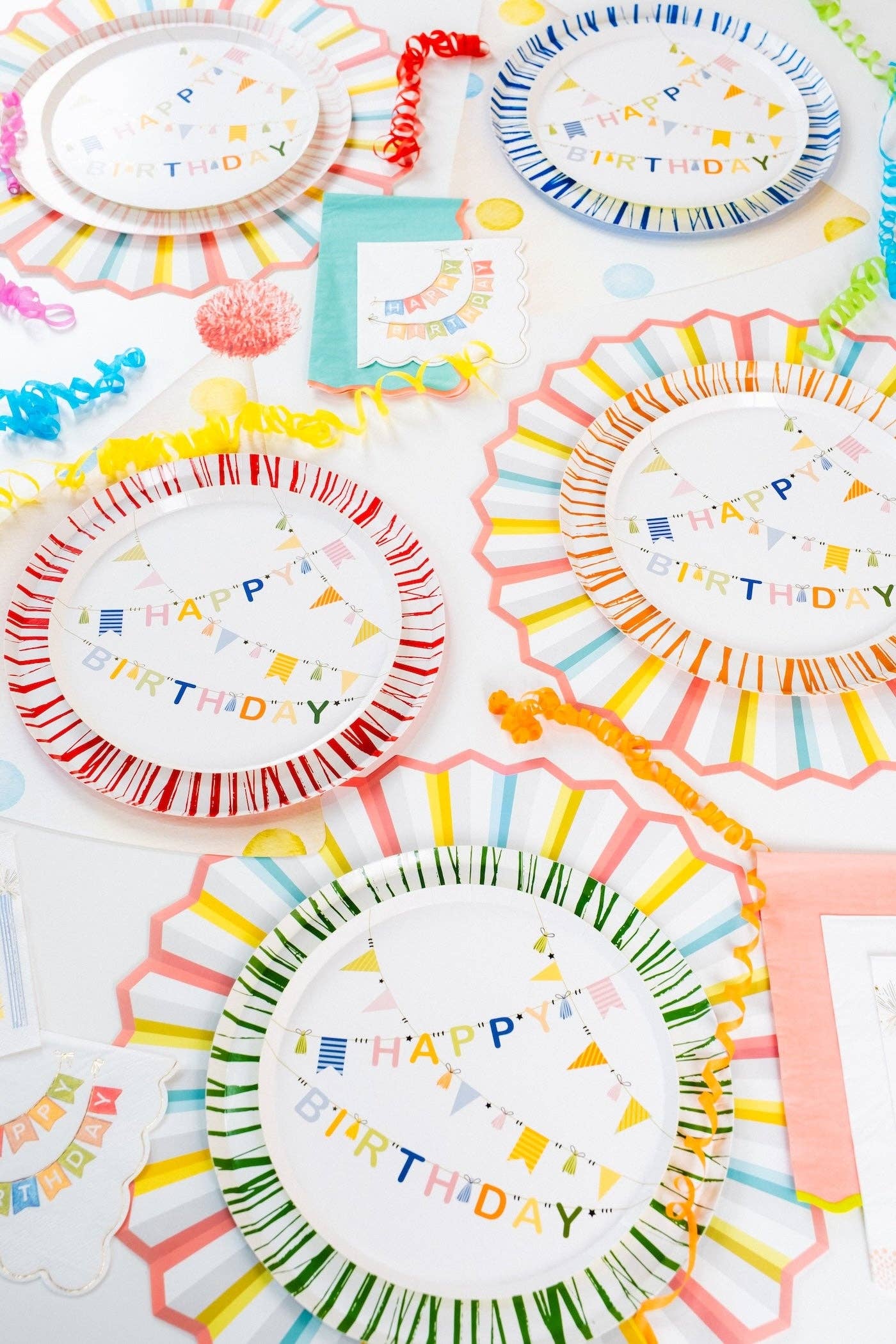 HB23-PL5- Burst of Color Fan Paper Placemat