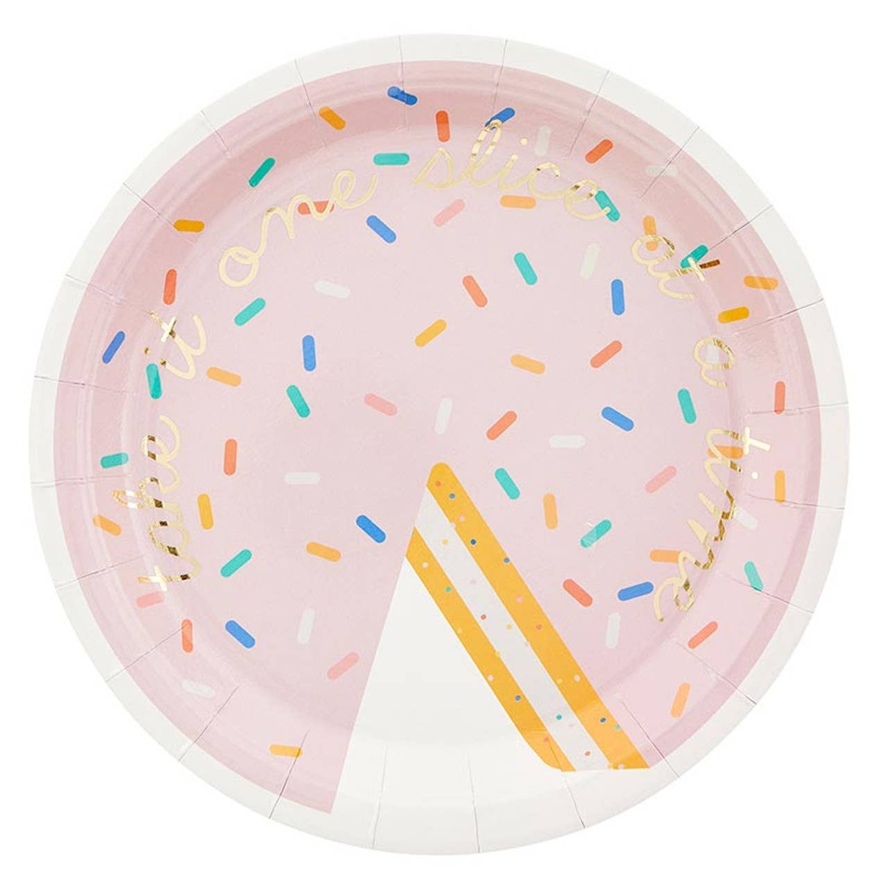 Paper Plates 12ct - One Slice