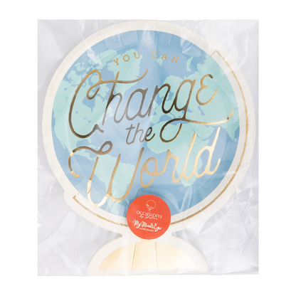 Back To School Globe Paper Plate
