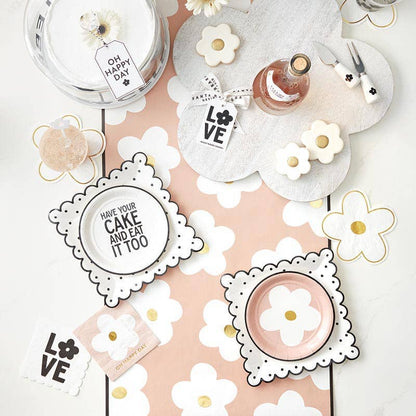 Cocktail Napkin - Die Cut Flowers