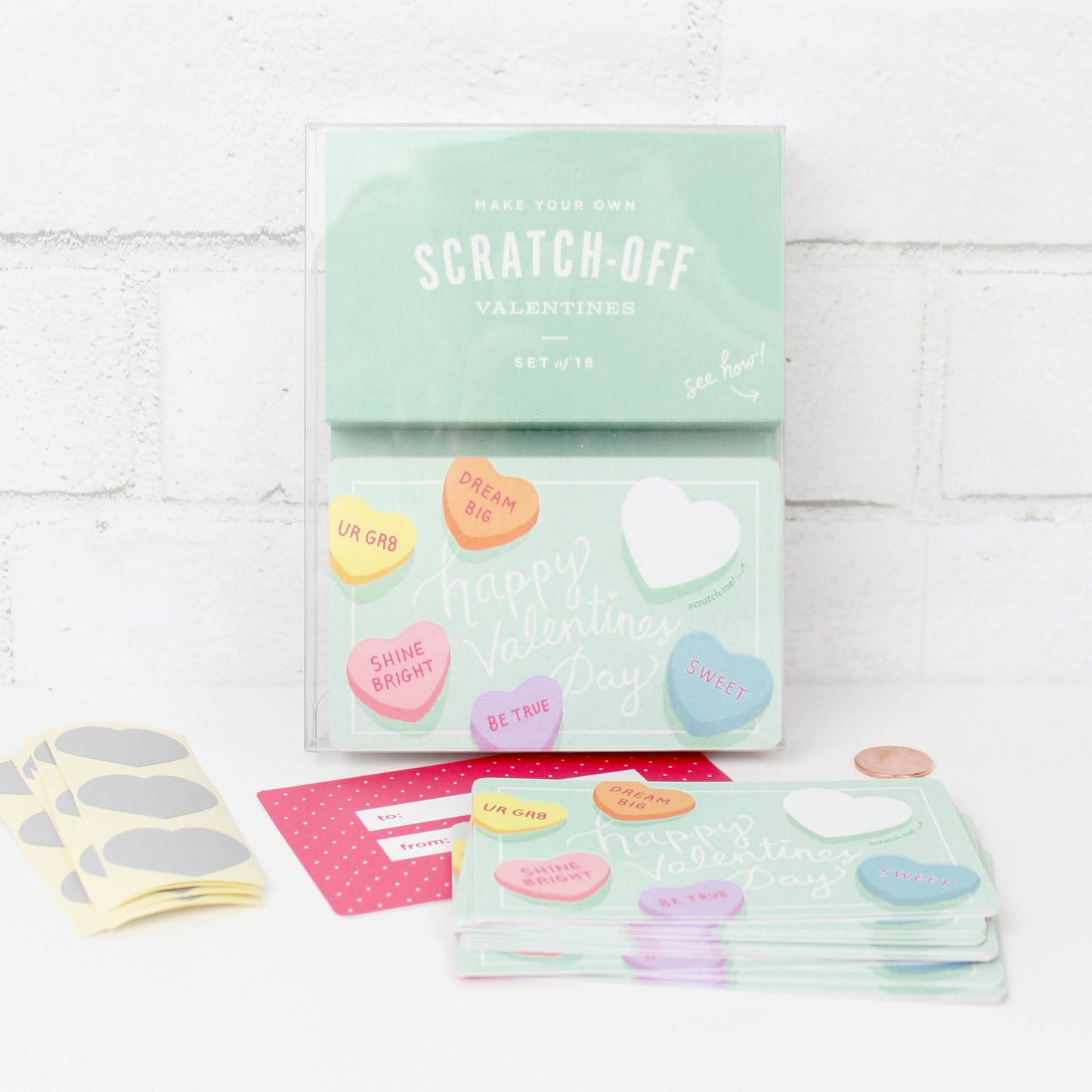Scratch-off Valentine Cards - Sweethearts