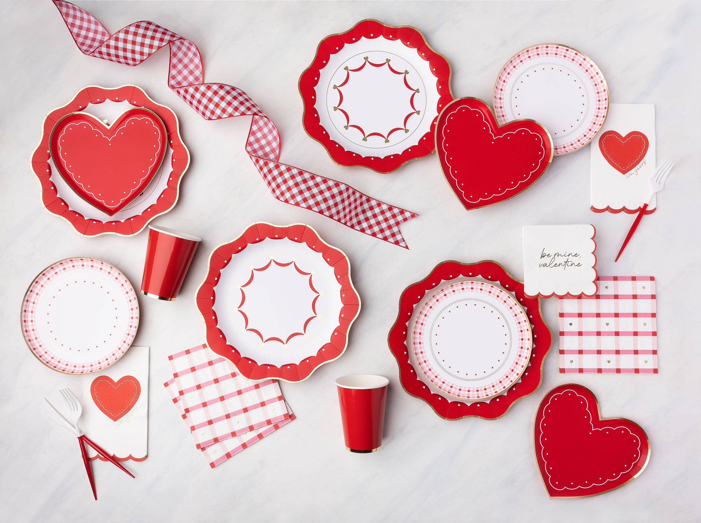 Valentine Heart Plates