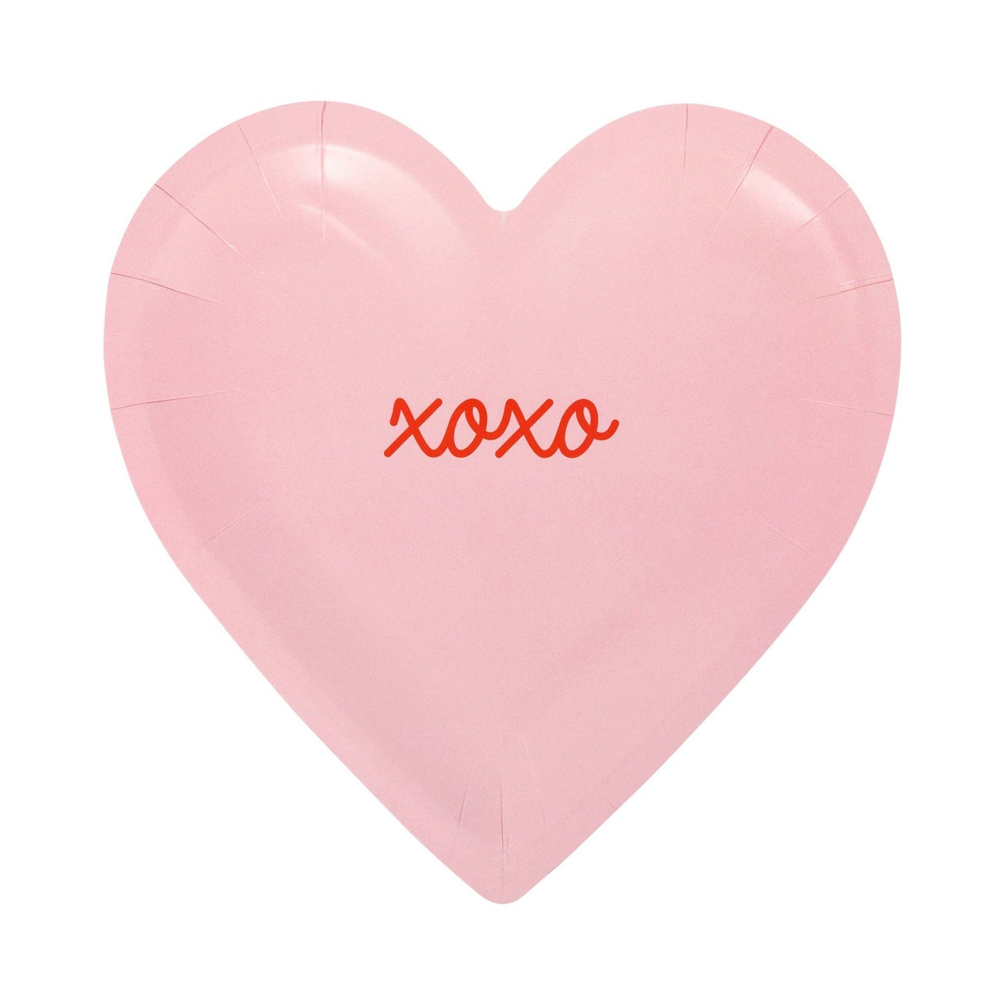 Conversation Heart Shaped Plate Set