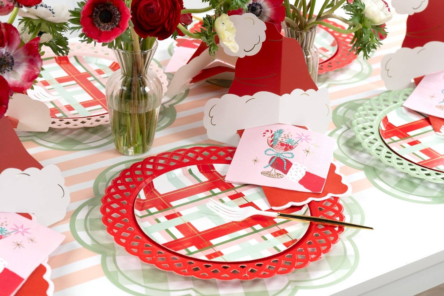 Cheerful Plaid Small Plates