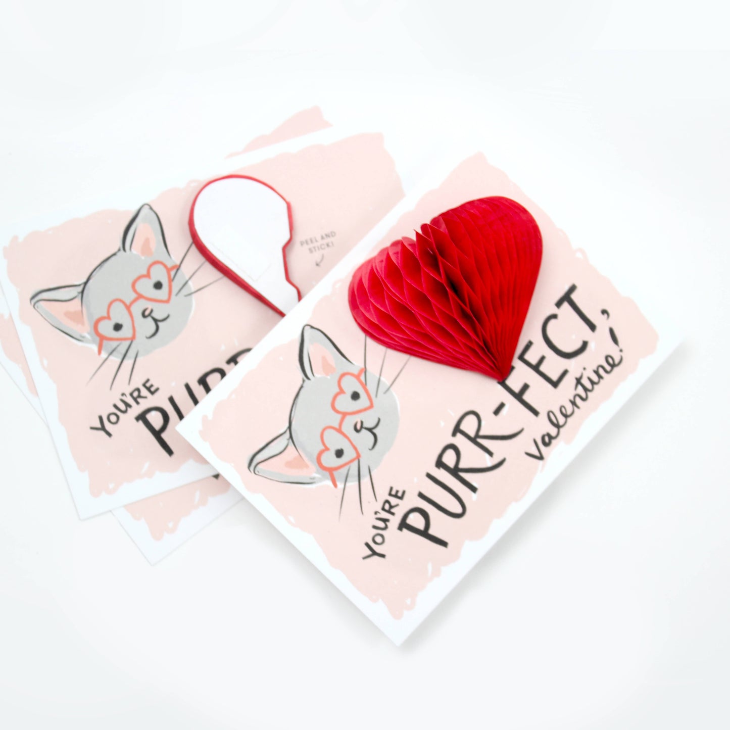 Pop-up Valentine Cards - Kitten