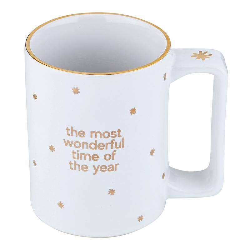 Gold Foil Organic Mug - Most Wonderful Time