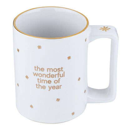 Gold Foil Organic Mug - Most Wonderful Time