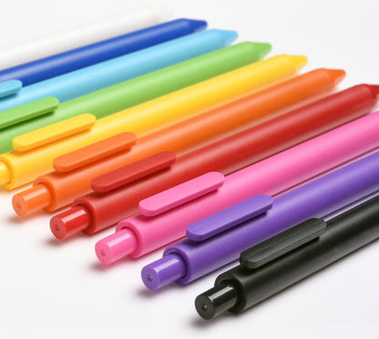 Soft touch gel ink pen