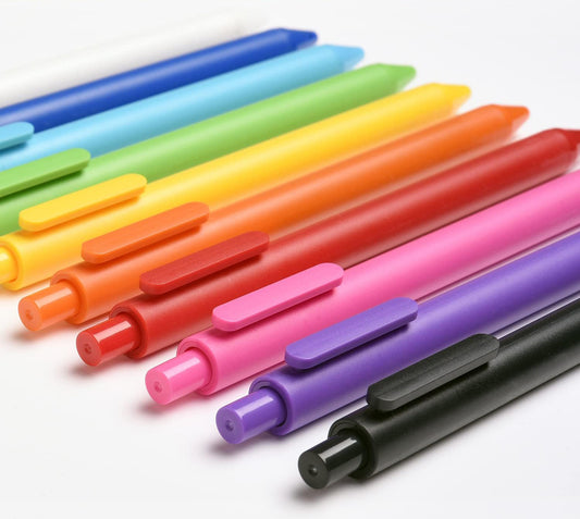 Soft touch gel ink pen