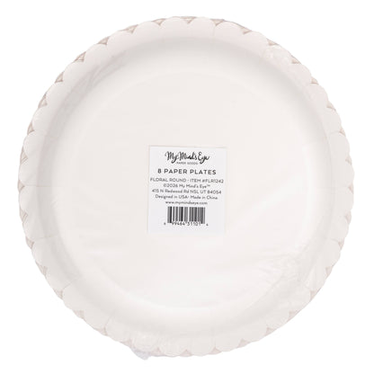 Floral Round 8" Plate