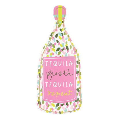 Shaped Paper Plates - Tequila Siesta Tequila Repeat - 8ct: Paper / 12" x 5" h