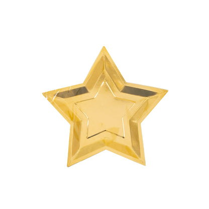 Gold Star Shaped Plate
