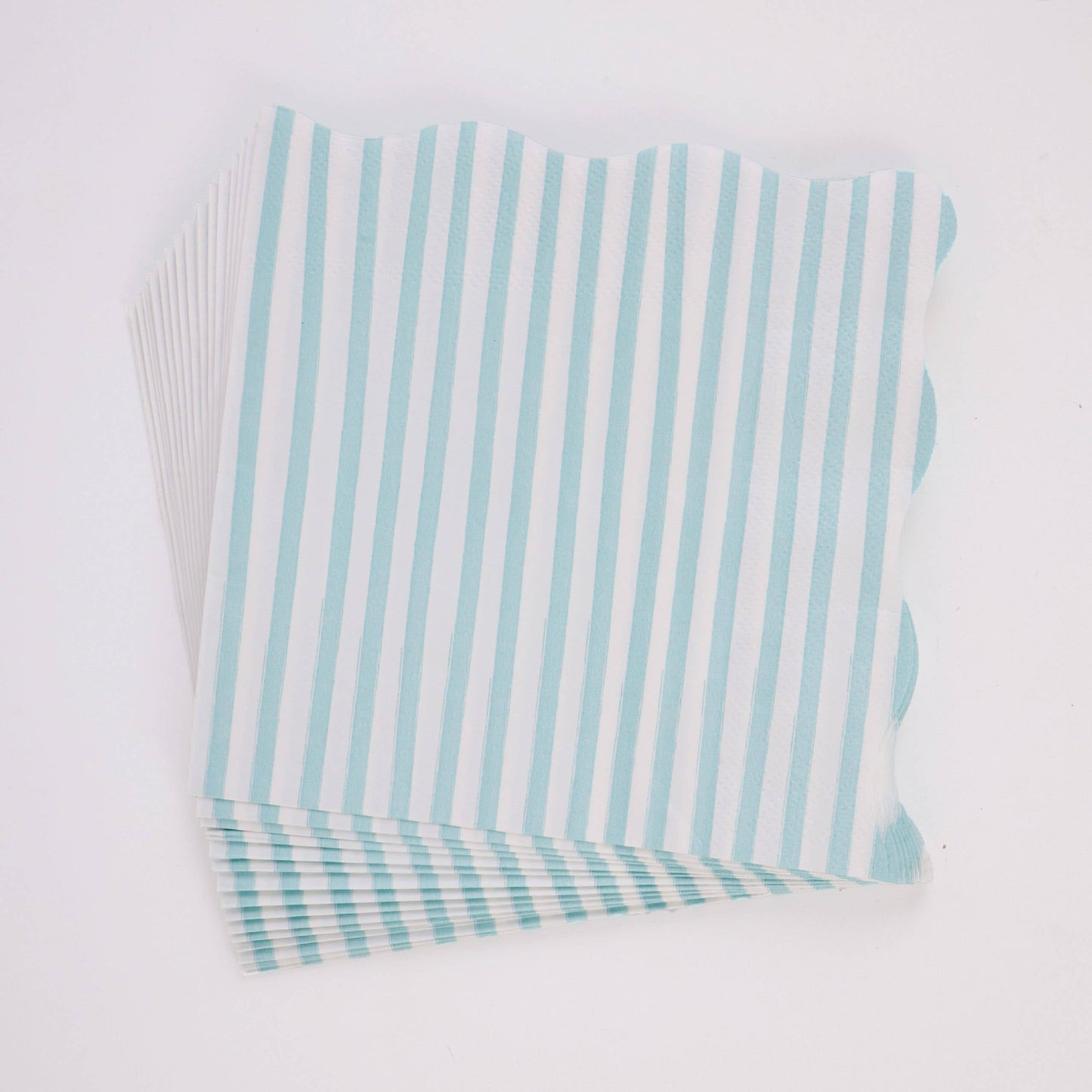 Teal and White Stripe Napkins