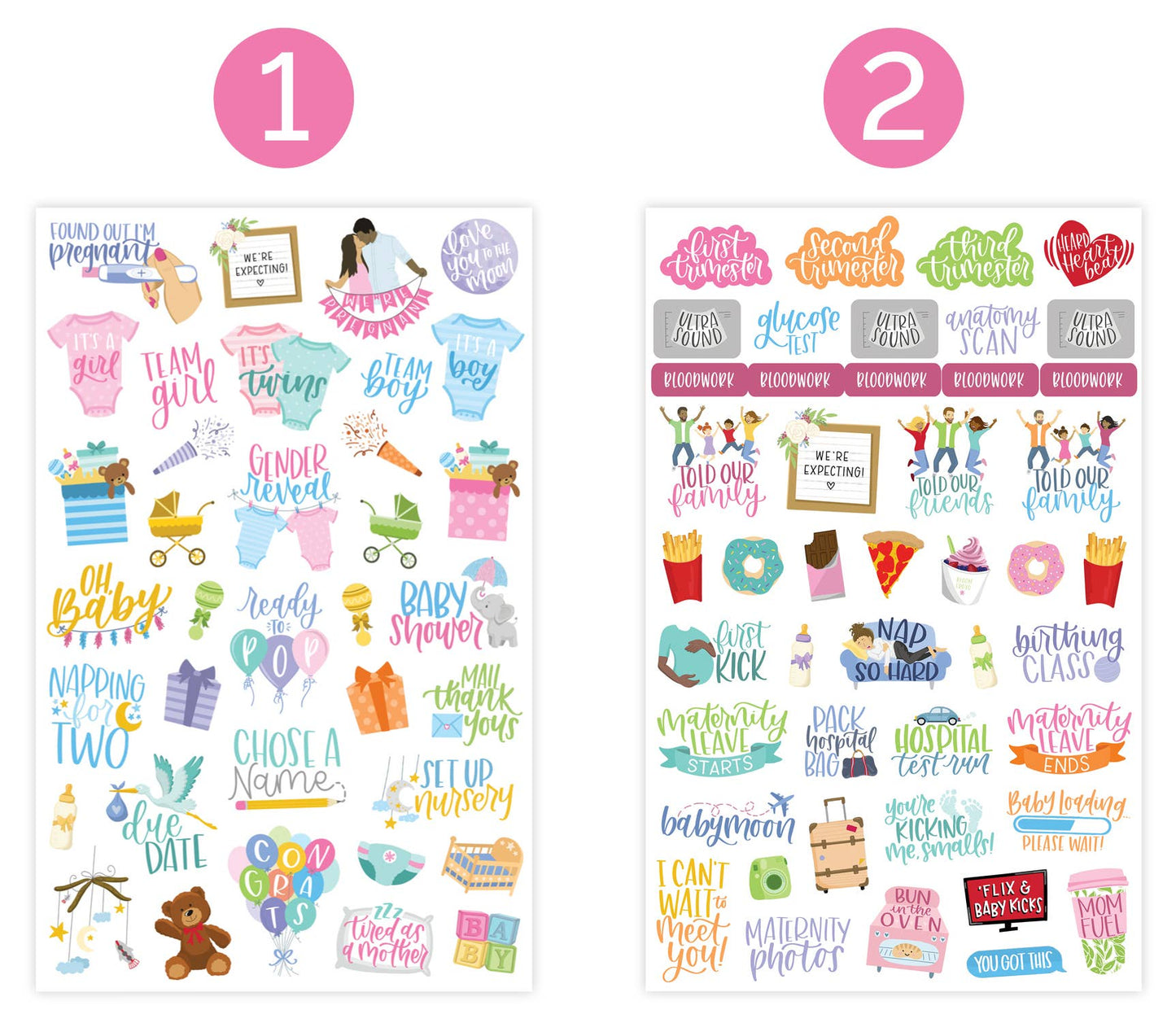 Pregnancy Sticker Pack