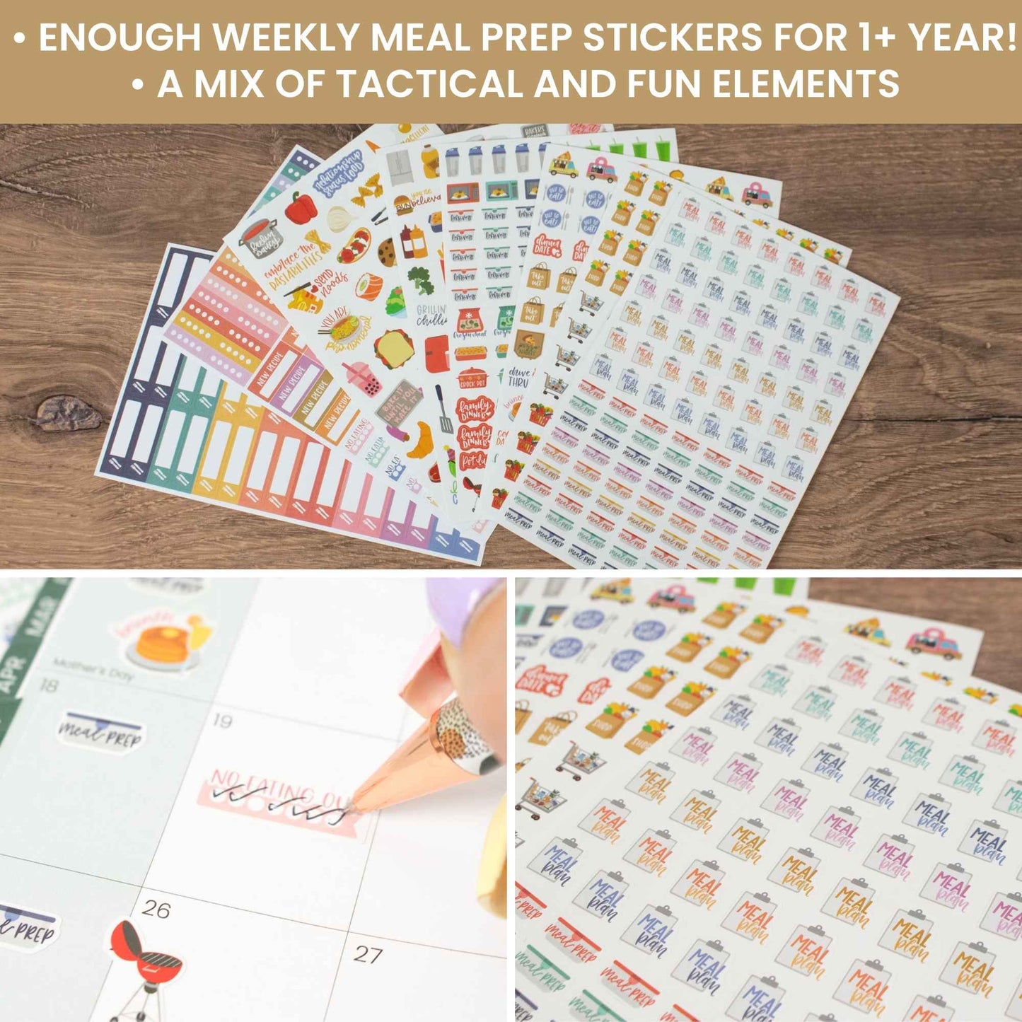 Meal Planning Sticker Pack
