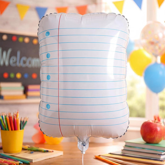 Lined Notebook Foil Balloon