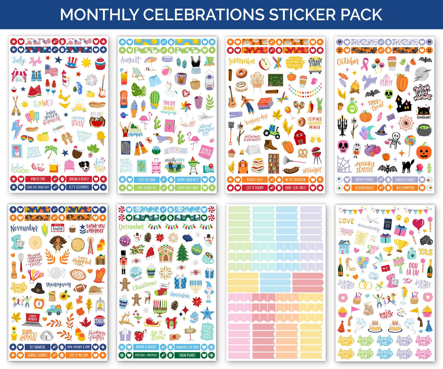 Monthly Celebration Sticker Pack