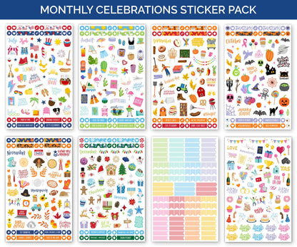 Monthly Celebration Sticker Pack