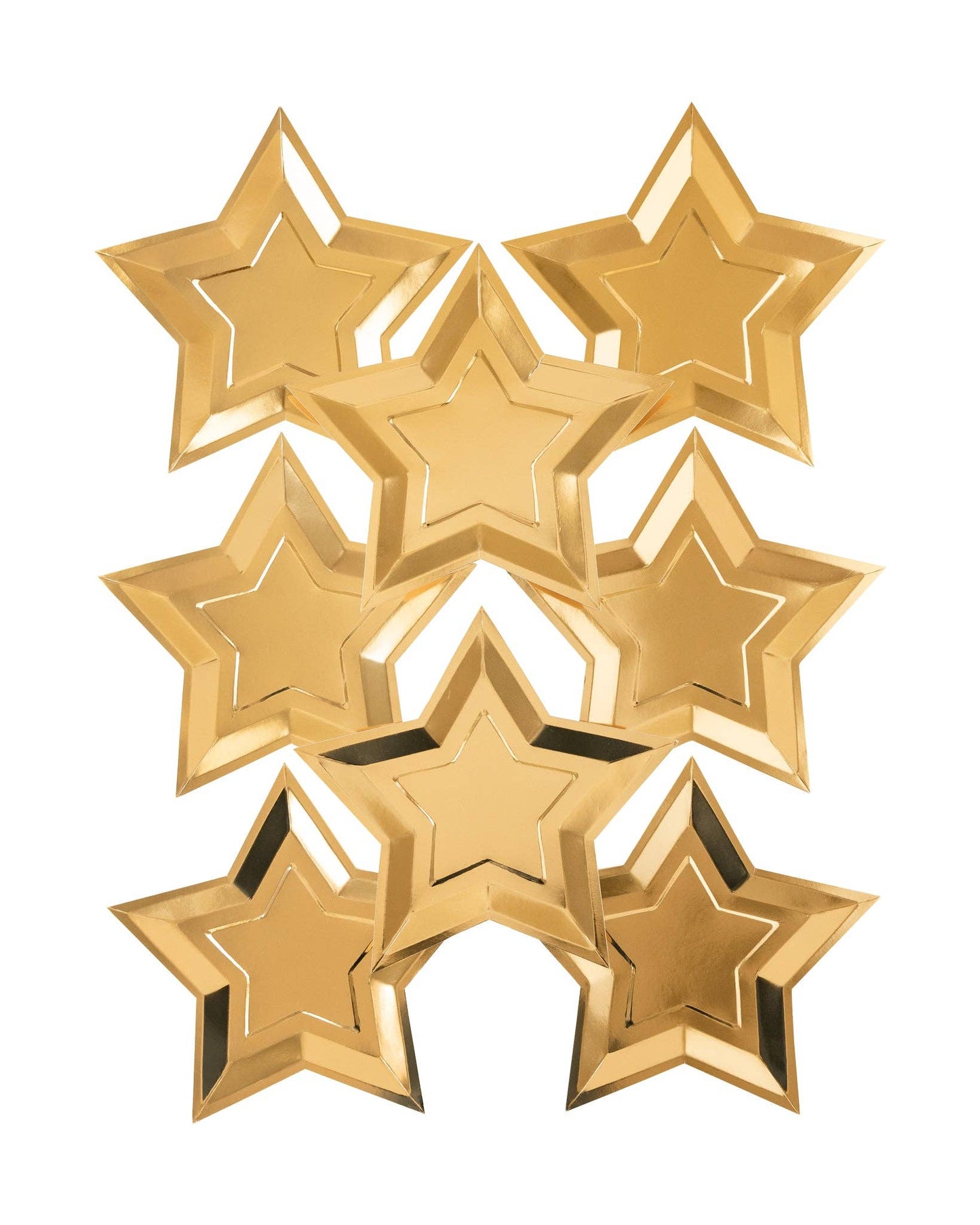 Gold Star Shaped Plate