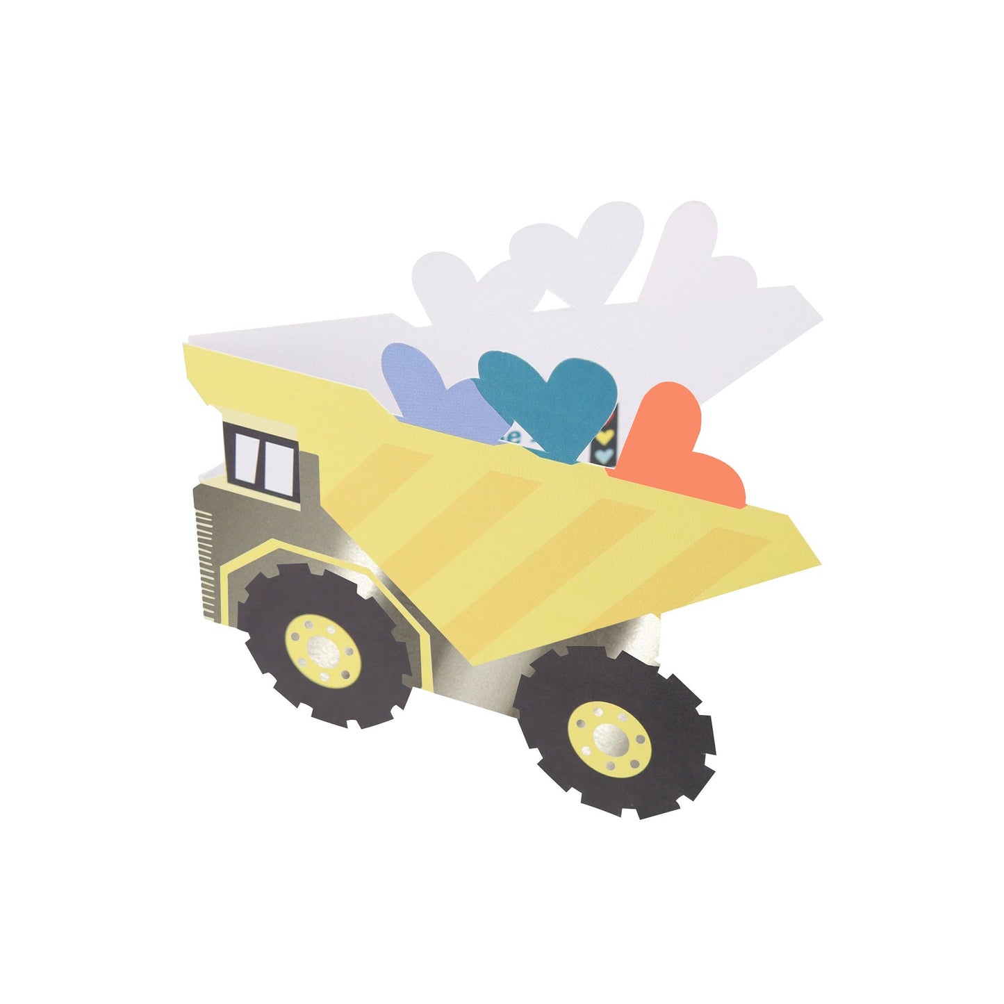 Truck Kids Valentine's Cards & Stickers Set