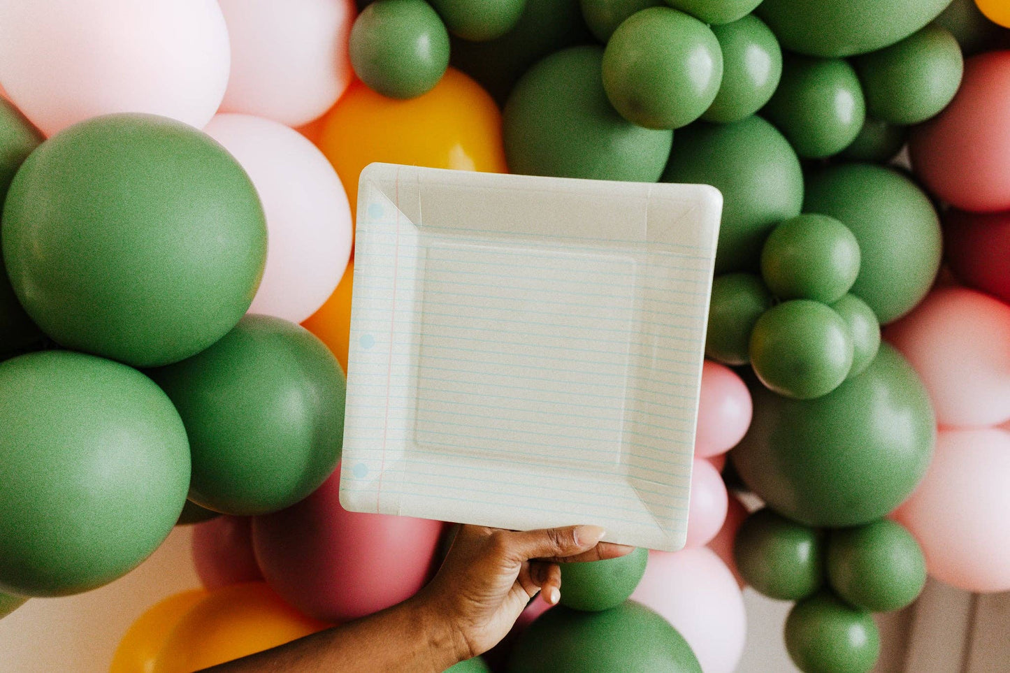 Back To School Notebook Paper Plate