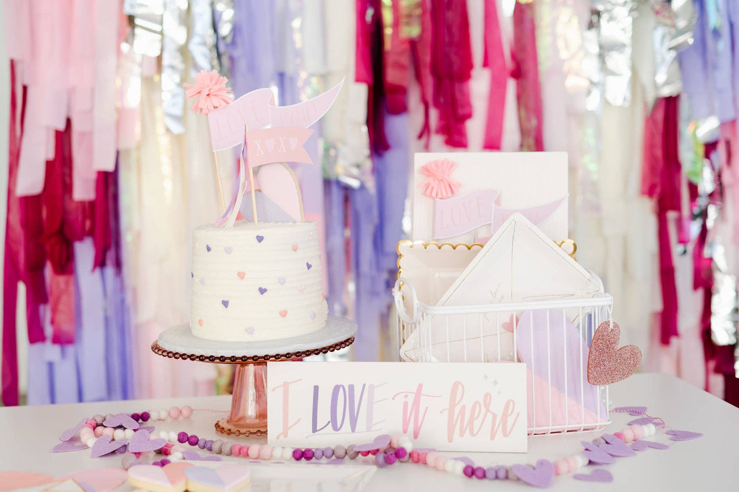 Valentine Pennant Flags