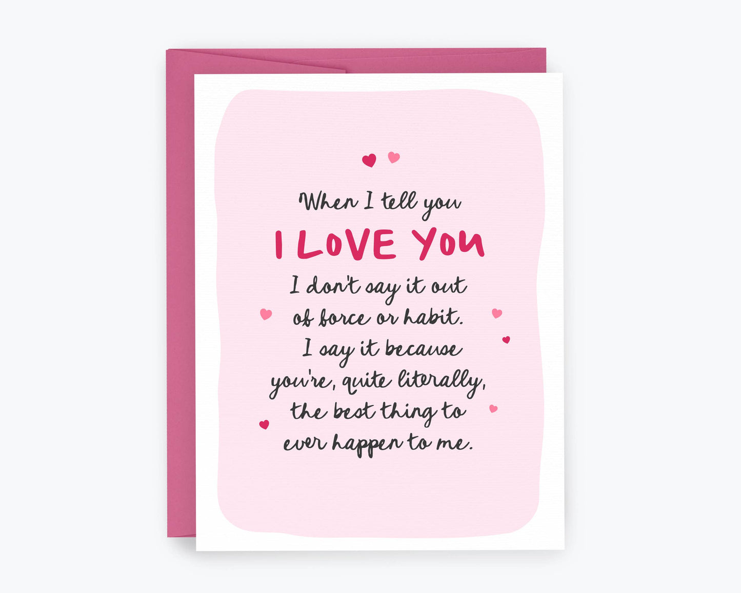 Heartfelt I Love You Card