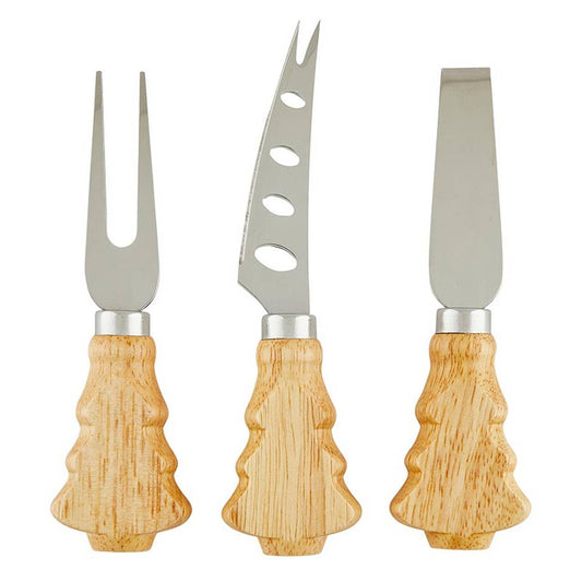 Tree Handle Cheese Knives - Set of 3
