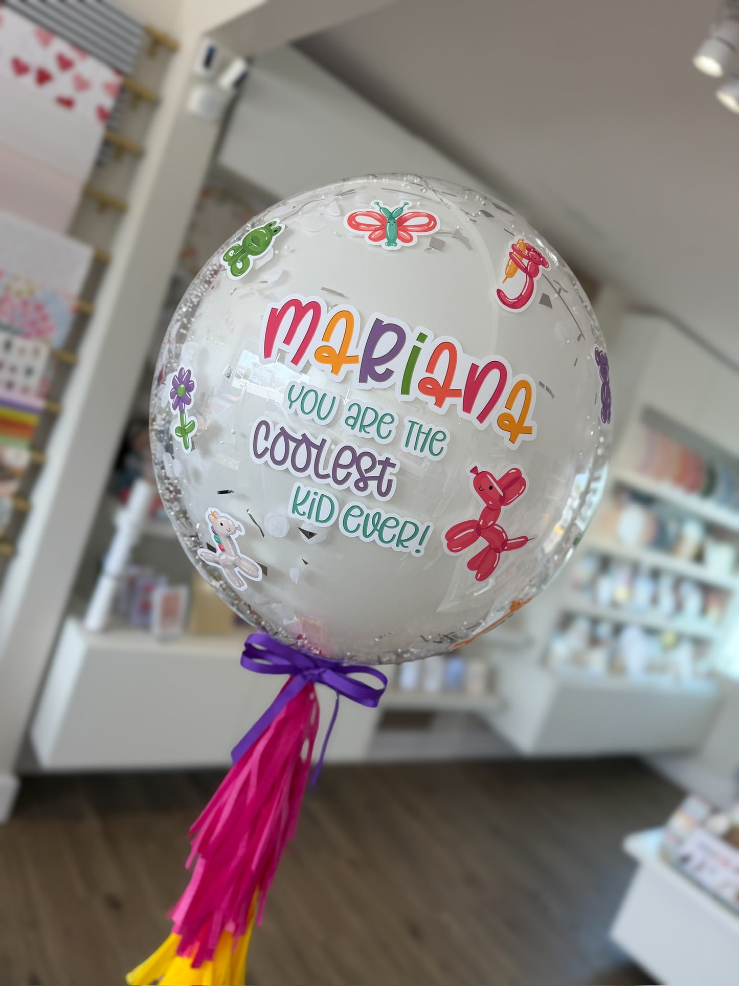 Pink Adventure Confetti Balloon