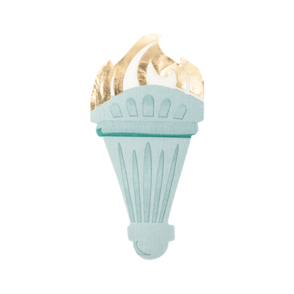 Lady Liberty Shaped Paper Dinner Napkin